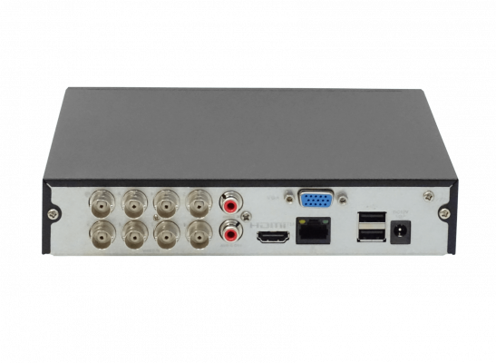 XVR1B08. DAHUA Grabador 8-BNC 5-IP necesita-1-SATA RED-100 HDMI VGA 2-USB H.264 incluye-12V