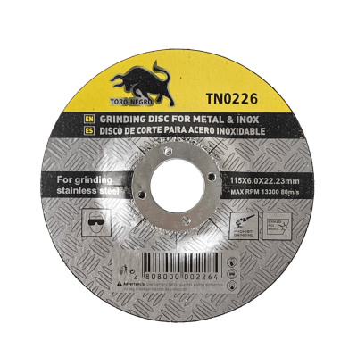 MET4-60 115mm 6mm 22,23mm Rueda para Corte de Metal 13300rpm 80m/s