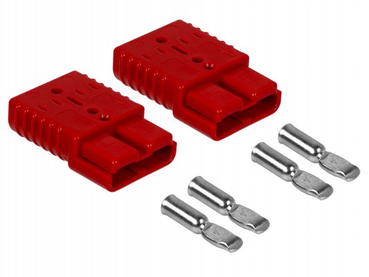 BTAA175 Terminal de Contacto Rojo 175A 12mm para Conector Anderson SB175, Paquete de 2 Unidades