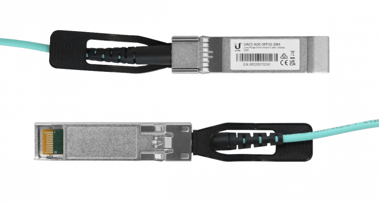 UA1-20 UBIQUITI 20m SFP+10Gbps Cable 3mm Fibra-Multimodo Directo UACC-AOC-SFP10-20M
