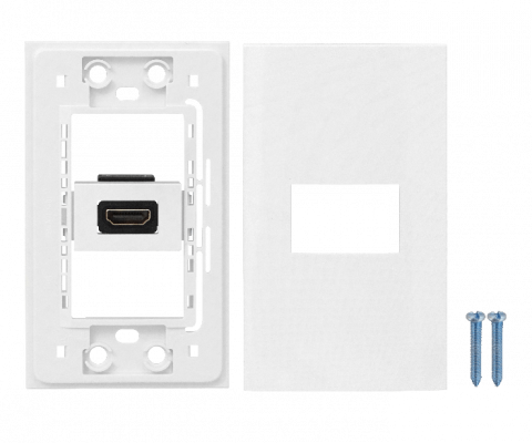 FP-HDMI Placa frontal para pared con conector HDMI Hembra a Hembra sin cable 70x114 mm