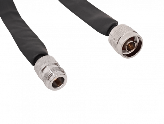 NMTNH 30cm Recto N-Hembra N-Macho Paso Ventana Puerta Cable Coaxial 0-6GHz Negro
