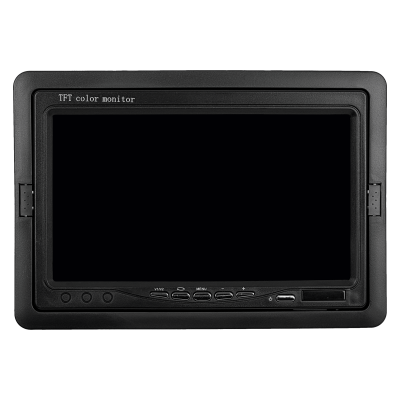 P7P Pantalla Monitor 7 pulgadas Análogo 2 Conectores RCA-H Plug 5,5x2,1mm Uso Auto/Pared