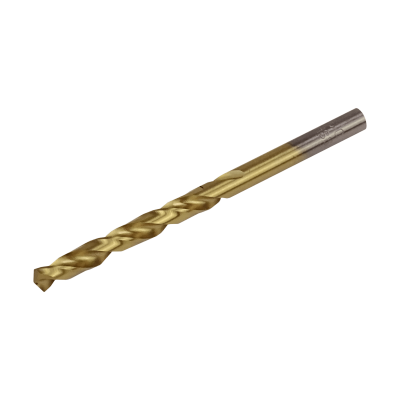 BROCA-6T Broca de 6 mm de diámetro por 93 mm de largo, fabricada en acero rápido con recubrimiento de titanio, para perforar metal