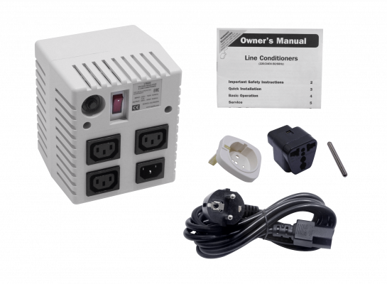 LR604. TRIPPLITE Estabilizador 600W rango entrada 181-274VAC 3 conectores salida C13 1 conector entrada C14 capacidad pico 750W