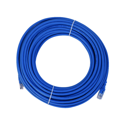 C6AA-150 LINKMADE Cable de Parcheo Multifilar Azul 15 metros Cat6a U/FTP LSZH Conector Inyectado