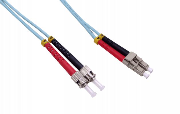 JF3LT3 Latiguillo de Fibra Dúplex Multimodo OM3 LC-ST 3m 3,0mm 50/125um LSZH