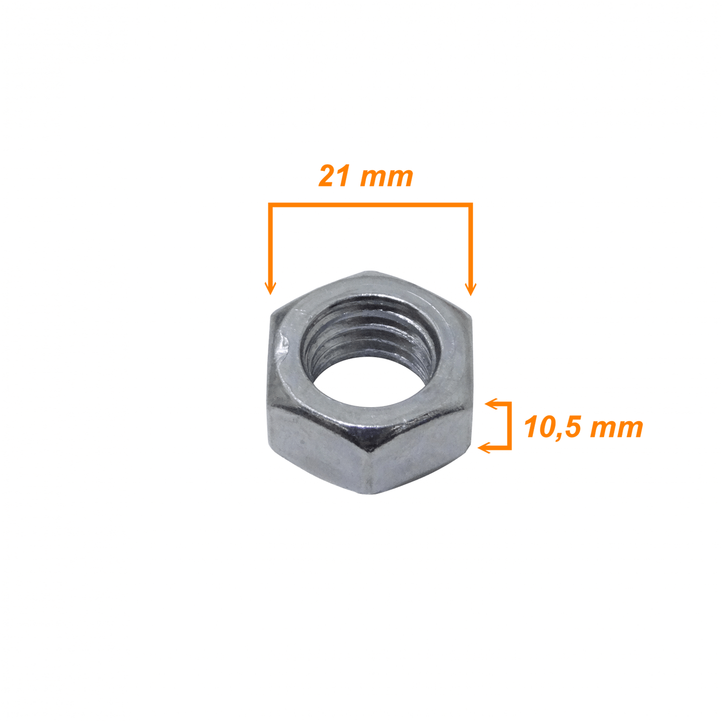 TUE-M14 M14 Tuerca Hexagonal-21mm 1-und compatible con Sinfin M14-230