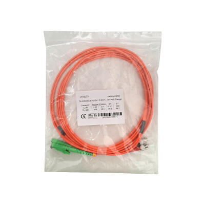 JFMDT3. 3mt E2000/APC-ST/UPC OM1 MultiModo MM Duplex Jumper Fibra 62.5/125um
