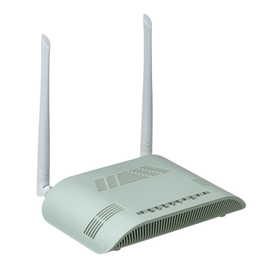 WK-3802W WOLCK ONU XPON inalámbrica N300 2.4GHz 1 puerto Gigabit 1 puerto Fast Ethernet 1 PON SC/PC monomodo incluye adaptador 12V