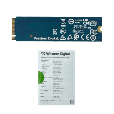 SSD250N WESTERNDIGITAL 250GB NVMe M.2 2400-900mb/s Disco Estado Sólido M.2 WDS250G2G0C