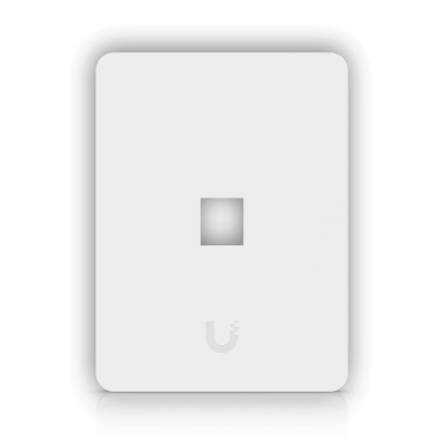 UFP1H UI 1-pieza Blanco 1-Módulo Keystone Orientación Vertical Panel Frontal Personalizable 118x88mm