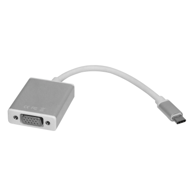 USBC-VGA adaptador USB-C macho a VGA hembra USB 3.0/3.1 cable corto 10cm compatible solo con PC