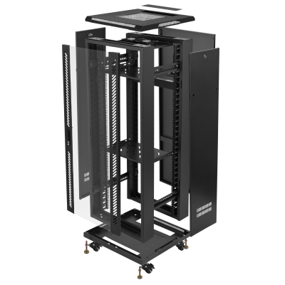 RK32-6LD LINKMADE Estructura 32U Puerta Cristalizada Ancho 600mm Profundidad 60cm Incluye Ventilador y PDU Bastidor