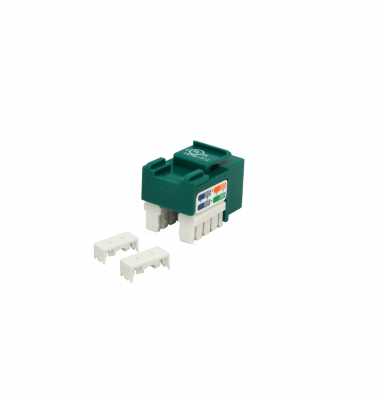 KP5VL LINKMADE Verde Cat5E U/UTP Punchable Keystone Conector Hembra RJ45