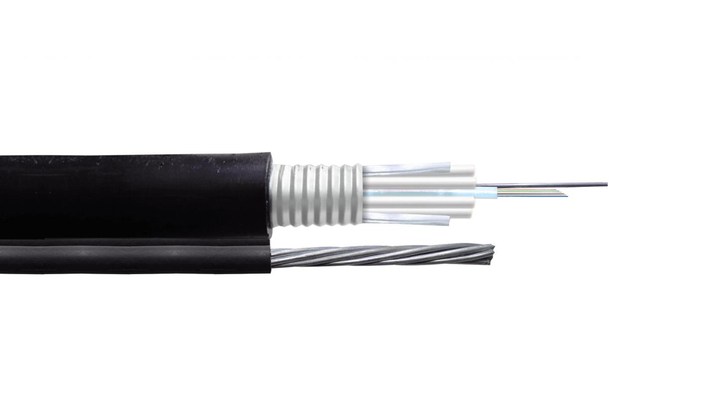 CFS86 SM 6-Fibra-G652D 1-Minitubo 1-mt Figura8 Negro Exterior Portante-7x1mm
