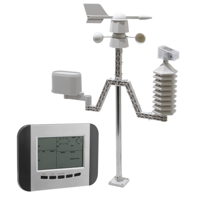 WS1041 USB req/5-AA 433MHz Estación Meteorológica Temperatura Humedad Presión Atmosférica Anemómetro
