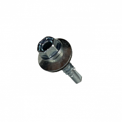 YUZ0-08. Tornillo Rosca-Cortante Cabeza-Hexagonal 8mm Lote-100u. Paso-1,0 Dimensiones-12x25mm Acabado-Zincado