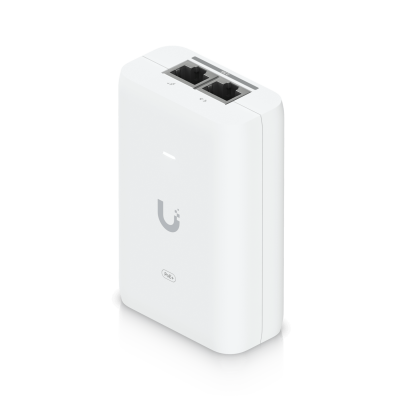 U-POE+30W UBIQUITI 2,5Gbps 48VDC 30W Inyector PoE+ 0,65A 802.3at Conforme a Normativa