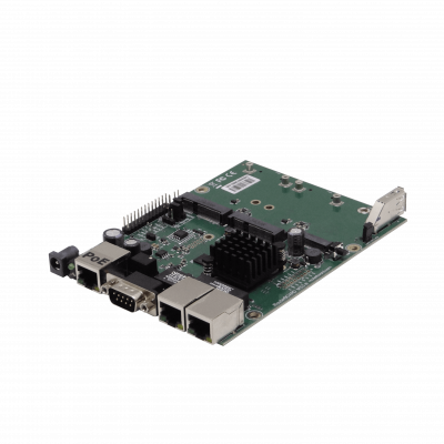 RBM33G MIKROTIK 880MHz 3-1000 2-SIM 2-MiniPCIe M.2/Ranura DB9 USB L4 105x150mm