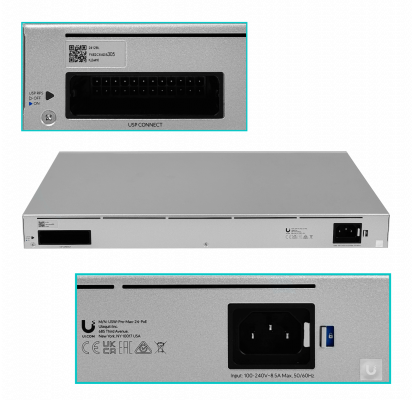 USW-PRO-MAX-24 UBIQUITI Et 8-2500 16-1000 2-SFP+10G USP-opcional req-UniFi Switch L3