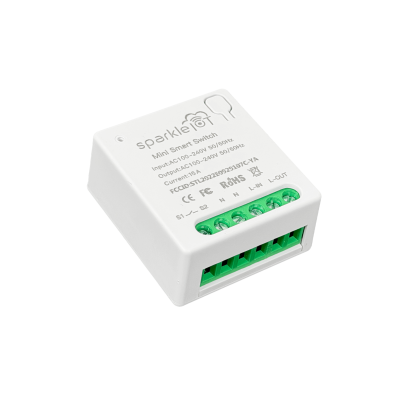 HOME-SW Interruptor relé inteligente para Apple HomeKit 100-250VAC 16A con conectividad WiFi para domótica IoT
