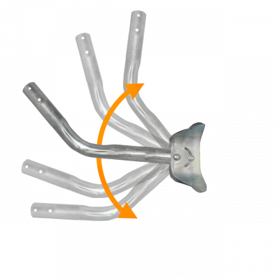 BAM-50 LINKMADE 50cm Soporte para Muro Exterior Abatible Galvanizado
