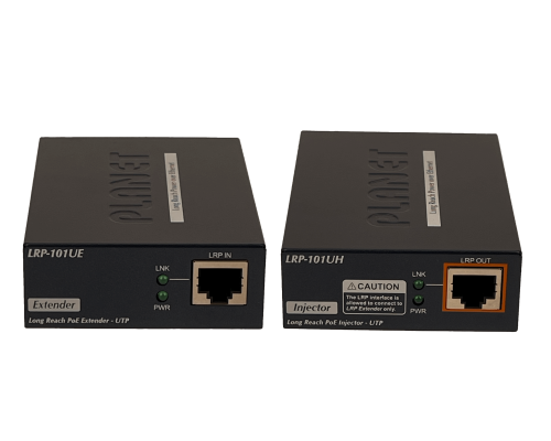LRP-101U-KIT PLANET Conjunto Repetidor500mts-UTP 10/100mbps necesita-Alimentación/48-56VDC/PoEaf/at