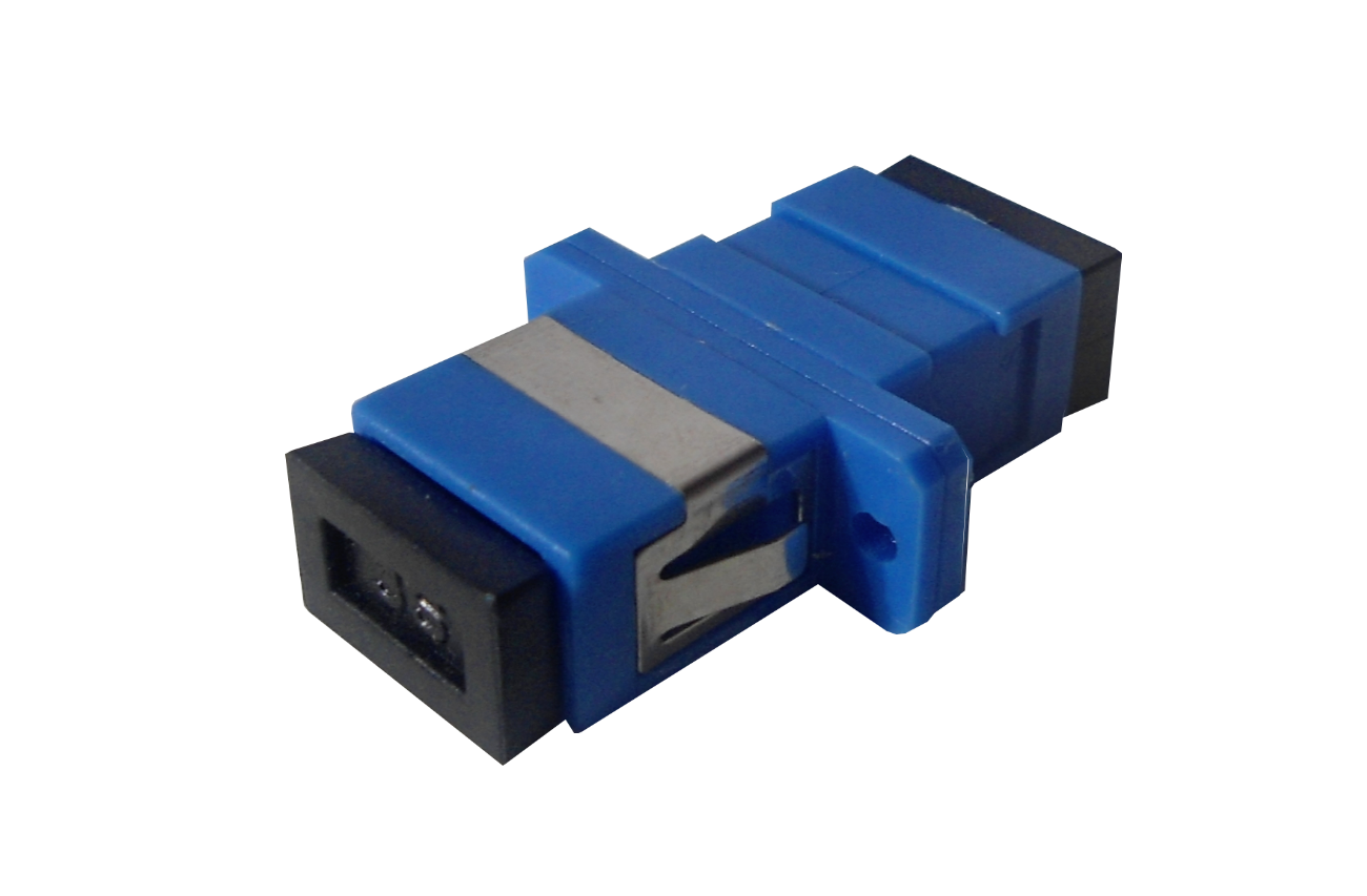 FASC SC-SC Azul SM SX-Simplex Copla p/Fibra Adaptador p/Cabecera-CL/Caja