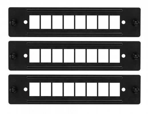 CFR-3X FURUKAWA Kit de 3 Placas Plásticas para 8 Posiciones LGX Compatible con DIO B48 Código 35265041