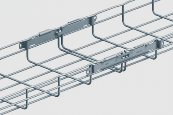 ESCAM-COF LINKCHIP Terminal F para Bandeja Portacables Tipo Canastilla Malla Alambre 3-6mm 245x27x15mm