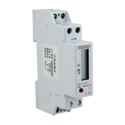 DDS238-1 Contador 2,5-30A Voltio Amperio Vatio Retroiluminado CarrilDIN-18mm 230VAC Remarcable