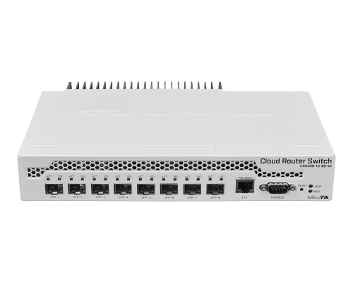 CRS309-1G-8S+IN MIKROTIK 8-SFP/SFP+10G 1-1000 Consola L5 incl-24V Conmutador Rack Capa3 Administrable