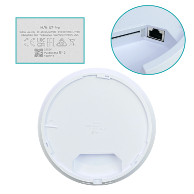 U7-PRO-LIQ. UBIQUITI USADO 2x2 1-2500 WiFi7 9,3Gbps 2,4/5/6GHz 4/6/6dBi