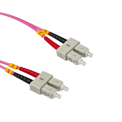 JF4CC10 LSZH 10mt SC-SC OM4 MultiModo MM Duplex Jumper Fibra 50/125um 3mm
