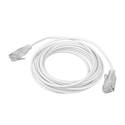 WEP-03 UBIQUITI Cable de parcheo blanco Etherlighting Cat6 de 3 metros, modelo UACC-Cable-Patch-EL