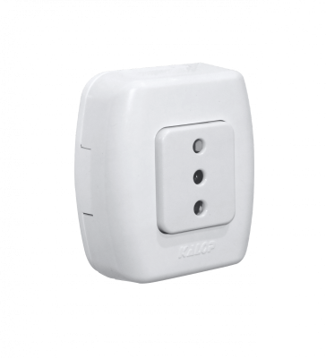 ENCHUFE-1 KALOP 1-Enchufe Sobrepuesto Blanco con-Tierra Tekna KS39672