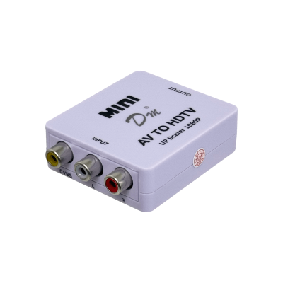 RCAHDMI 3-RCA-Hembra entrada 1-HDMI-macho salida Adaptador de Video 720p/1080p requiere-5V-USB