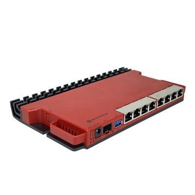 L009UIGS-RM MIKROTIK Router 8 puertos Gigabit 1 puerto SFP 2.5G L5 USB3.0 Consola RJ45 PoE entrada/salida montaje en rack 1U