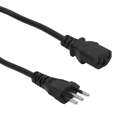 NIMC3 Cable de Alimentación 3x0,75mm2 Chile-C13 6A 300cm conforme a norma CEI23-16-VII
