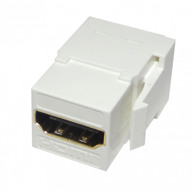 KHWL Adaptador Keystone HDMI Hembra-a-Hembra Color Blanco