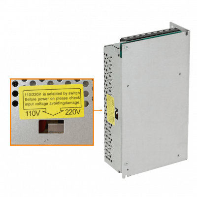 F12-W240 Fuente de alimentación ajustable de 240W, salida 12V 20A, grado protección IP20, entrada 110/245VAC