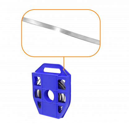 FLEJE-1/4 Cinta metálica perforada de 1/4 de pulgada, rollo de 30 metros, ancho 6,35mm, fabricada en acero inoxidable tipo 201