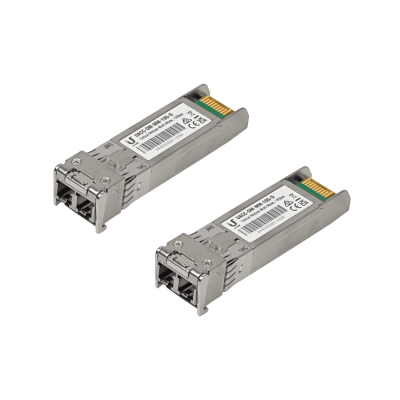 UF-MM-10G UBIQUITI Par de Transceptores SFP+ Multimodo 10Gbps 300m 850nm Doble LC DDM UACC-OM-MM-10G-D