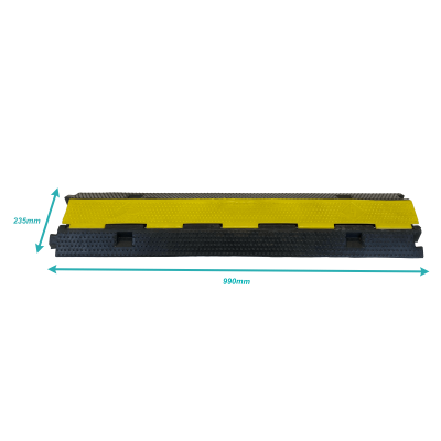 CABLE-RAMP Cubrecables 5-Toneladas Protector De Cables 2-Canales 30mm