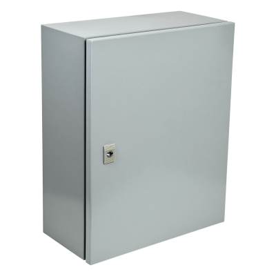 ME7535. Caja metálica de 500x400x200mm de 1 puerta sin cerradura con grado de protección IP54 color beige