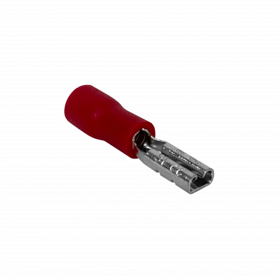 TFRH-25 2,8x0,3mm 100u. Rojo Hembra Parcialmente Aislado Faston 0,5-1,5mm2 FDD1.25-110