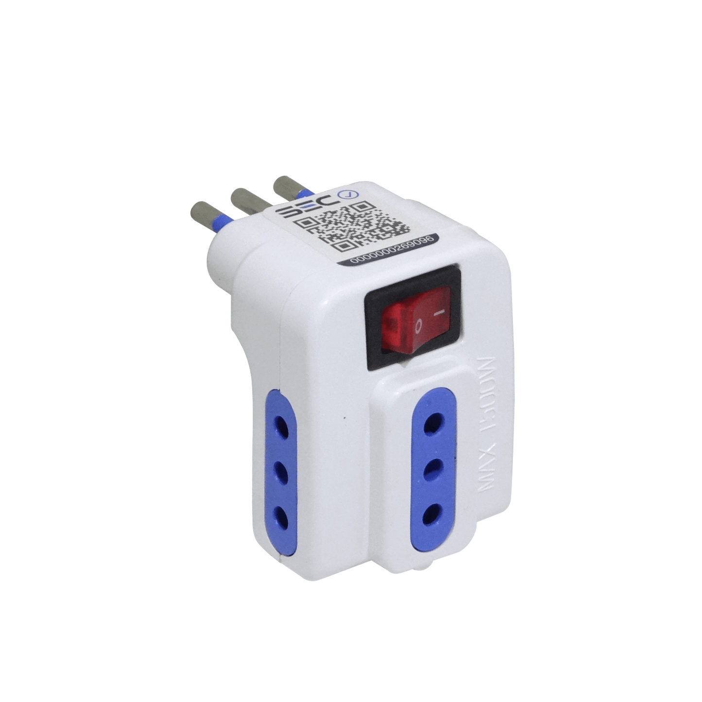 ELG-3K KALOP Triple Llave con Luz Piloto Toma Chileno 10A 250V 2500W Blanco