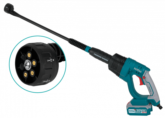 HIDROLAVA-20V TOTAL Lavadora a Presión Portátil 20V 25Bar 132L/H TPWLI20084