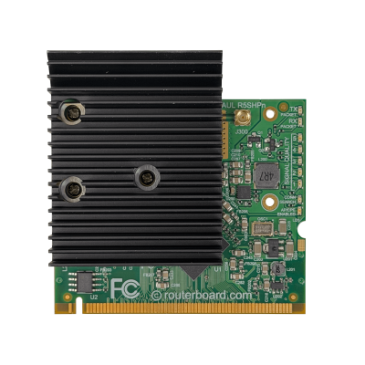 R5SHPN MIKROTIK Tarjeta MiniPCI AR9220 de 5GHz 29DBM 800MW con 1 Conector MMCX, Estándar A/N125 y 9 LEDs